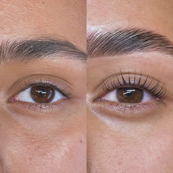 Lashes before and after lamination, work by depilyaciya_i_lamiresnic_kam41