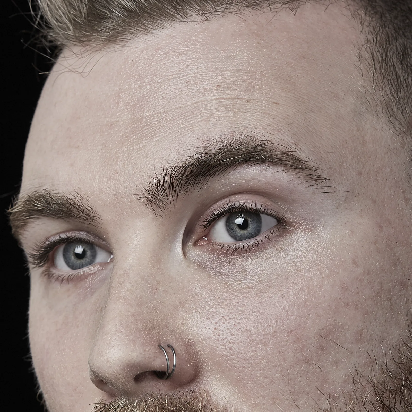 Men's lash extensions example