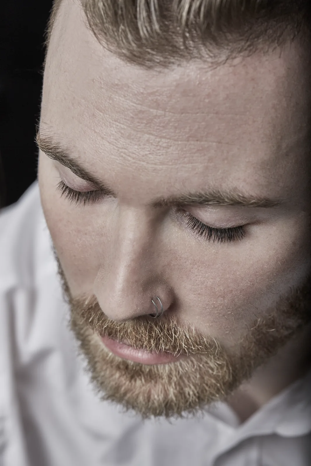 Men's lash extensions example